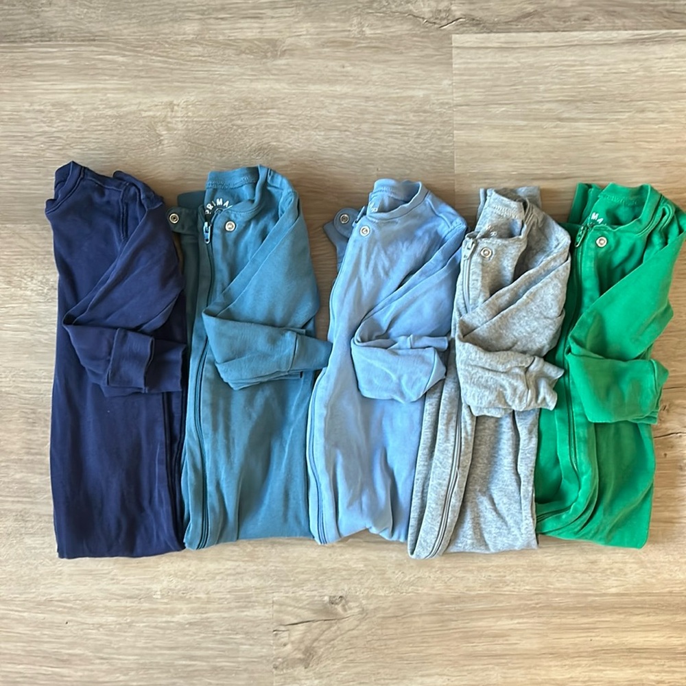 Primary Organic Cotton - 5 onsies